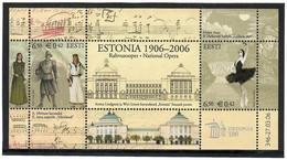 Estonia 2006 .Estonian Theater-100. S/S Of 2v X 6.50.  Michel # Bl. 25 - Estland