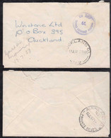 New Zealand 1957 Cover 4d TO PAY Double Deficient Postage Aukland Private Boxes Postmark - Lettres & Documents