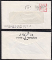 New Zealand 1966 Meter Cover 3d Aukland ANCHOR Advertising - Brieven En Documenten