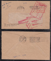 New Zealand 1967 Meter Cover 2½c Aukland Local Use Returned To Sender - Cartas & Documentos