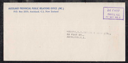 New Zealand Ca 1968 Cover 2d PAID PARNELL To Aukland - Covers & Documents