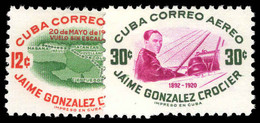 Cuba 1955 35th Death Anniversary Of Crocier Lightly Mounted Mint. - Ongebruikt