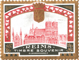 Vignette "REIMS Timbre Souvenir" - Probablement éditée Pour La Grande Semaine D’Aviation De La Champagne De 1909 - Meetings