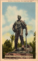 Illinois New Salem State Park Abraham Lincoln Statue 1955 Curteich - Springfield – Illinois