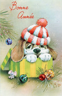 Bonne Année Avec Chien,dog,adorable,la Belle Vie,chapeau - New Year