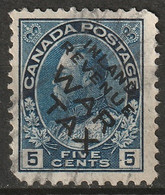 Canada 1915 Sc MR2Bi  War Tax Used Damaged Corner - Tassa Di Guerra