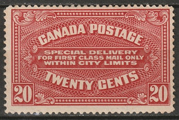 Canada 1922 Sc E2  Special Delivery MH** Some Disturbed Gum - Correo Urgente