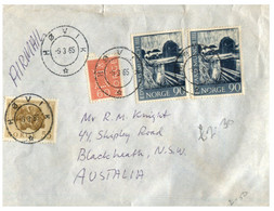 (SS 24) Norvège - Norge - Norway Cover Posted To Australia - 1965 (with Many Stamps) - Cartas & Documentos