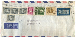 (SS 24) Norvège - Norge - Norway Cover Posted To Australia - 1965 (with Many Stamps) - Storia Postale