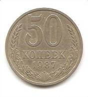 RUSSIA 1987   50   KOPEEK   COIN EX USSR - Russia