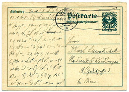 1932 POSTKARTE (Mi. P 284) Frageteil SALZBURG 2 - Stamped Stationery