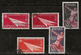 Espagne 1956-1966 N° Y&T : EX. 31 à 35 Obl. - Special Delivery