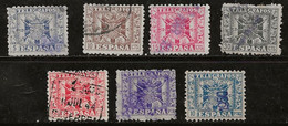 Espagne 1940-1943 N° Y&T :  TT. 79 à 87 - 83 Et 86 Obl. - Telegramas