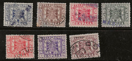 Espagne 1949-1951 N° Y&T :  TT. 88 à 94 Obl. - Telegramas