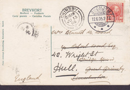 Denmark PPC Bornholm. Kildeklippen Ved Rø. Peter Alstrup Forlag Brotype Ia GUDHJEM 1904 GRIMSBY (Arr.) REadressed HULL - Lettres & Documents