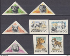 HUNGARY 1956 Fauna Dogs IMPERFORATED Mi 1460-1467 MNH(**) #25549 - Perros