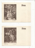 6 Menus Dans Envelloppe , Elixir Tisy ,vin Baudon, Pentures & Tableaux, 4 Scans  , 190 X 125 Mm, Frais Fr 3.35 E - Menus