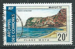 Comores Poste Aérienne YT N°62 Plage Moya Mayotte Oblitéré ° - Luchtpost
