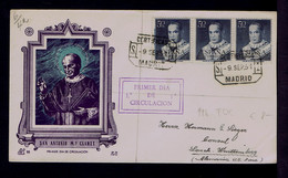 Gc5812 SPAIN San Antonio Mª Claret (1808-1870) Religion Fdc 1951 Theologians Mailed - Théologiens