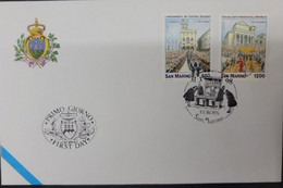 A) 1998, SAN MARINO, NATIONAL HOLIDAYS, FDC, EUROPEAN BROADCAST, SETTLEMENT OF THE REGENTING CAPTAINS, FEAST OF THE FOUN - Lettres & Documents