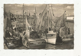 JCR , Cp,  Bateaux De Pêche : Dauphin Vert , Toirette...,85 ,LES SABLES D'OLONNE ,le Port,  Voyagée 1961 - Fishing Boats