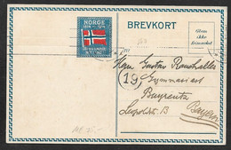 1914. NORWAY NORWEGEN 1814 - 1914 JEG VIL VÆRGE MIT LAND.to GERMANY - WRITTEN UPON WILH. II ROYAL YACHT METEOR - Brieven En Documenten