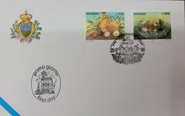 A) 1996, SAN MARINO, UNICEF, FDC, 50TH ANNIVERSARY, HEN AND CHICKS, BIRDS IN THE NEST, XF - Covers & Documents