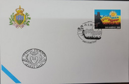 A) 1996, SAN MARINO, FESTIVALBAR, FDC, PARTIES SPECIAL OCCASIONS, XF - Lettres & Documents