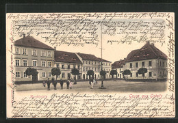 AK Ostritz, Marktplatz Mit Gasthof Zum Löwen - Ostritz (Oberlausitz)