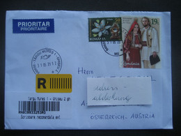 Rumänien 2021- Reko Bedarfsbrief Mit Sondermarken - Storia Postale