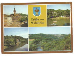 BLICK ZUM RATHAUS / BLICK ÜBER DIE ZSCHOPAU / BLICK VON DER ZSCHOPAUBRÜCKE.- WALDHEIM (KR.DÖBELN).- ( ALEMANIA) - Waldheim