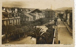 Real Photo Navia  Avenida De La Darsena  Pequeno Defecto . Escrita En 1949 Sin Sello - Asturias (Oviedo)