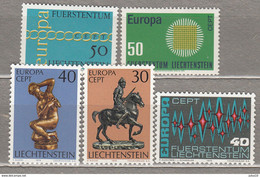 EUROPA CEPT Liechtenstein Small Collection MNH (**) #19791 - Collections