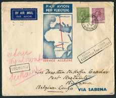 1936 (Oct 23rd) GB Wigtown Air France / SABENA First Flight Airmail Cover - Bukama,Stanleyville,Belgian Congo Via Paris - Lettres & Documents