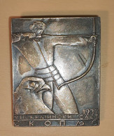 ARCHER Falcon - Sokolski SOKOL Slet / Scouts Scout Meeting - Pin Badge Pin / Yugoslavia Macedonia SKOPLJE 1937 - Tiro Al Arco