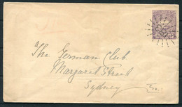 1893 New South Wales 1d Stationery Cover "183" Paddington Sydney - "The German Club" - Brieven En Documenten