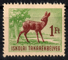 DEER / Tree Forest - School OTP Bank / Children Savings Tax Stamps / Revenue Stamp 1950's HUNGARY - Used - Fiscales
