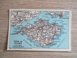 ROYAUME UNI ILE DE WIGHT ISLE OF WIGHT PLAN CARTE - Andere & Zonder Classificatie