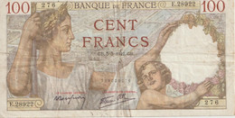 Billet De 100 Francs  5/3/1942 - 100 F 1939-1942 ''Sully''