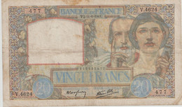 Billet De20 Francs 11/06/1941 - 20 F 1939-1942 ''Science Et Travail''