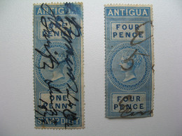 Fiscaux Lot  - Stamp Duty   Antigua   à Voir - Andere & Zonder Classificatie