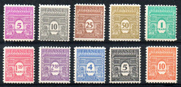 YT N° 620 à 629 - Neufs ** - MNH - Cote 39,00 € - Unused Stamps