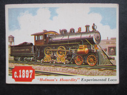 Trading Card - Chromo TOPPS RAILS & SAILS 1955 (V2105) "HOLMAN'S ABSURDITY" (2 Vues) EXPERIMENTAL LOCO N°40 - Motori