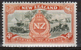New Zealand 19486  single 4d  Stamp From The Set Issued To Celebrate Peace In Mounted Mint. - Ongebruikt