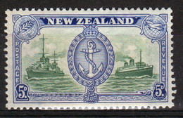 New Zealand 19486  single 5d  Stamp From The Set Issued To Celebrate Peace In Mounted Mint. - Nuevos