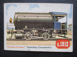 Trading Card - Chromo TOPPS RAILS & SAILS 1955 (V2105) "FIRELESS COOKER" (2 Vues) SWITCHING LOCOMOTIVE N°49 - Motoren