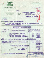 Facture - BEAUNE - Négociants En Vins … J.CALVET & Cie - 1953 - Fatture