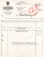 Facture - REIMS - CHAMPAGNE PIPER-HEIDSIECK ... - 1953 - Alimentare