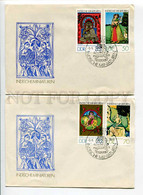 291918 EAST GERMANY GDR 1979 Set Of 2 First Day Covers India Miniatures - FDC: Covers
