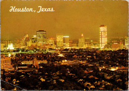 Texas Houston View Of Skyline At Evening Time 1971 - Houston